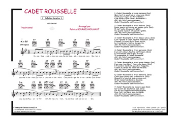 Cadet Roussel Piano, Voix, Accords & Tablatures Guitare