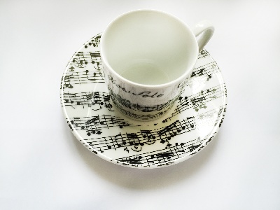 Tasse  Caf Vivaldi (Blanc)