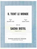 Distel, Sacha : Il Tient Le Monde