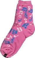 Chaussettes Femme - Notes (Rose)