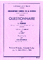 Donne / Gernez / Gruet : Questionnaire - Suprieur