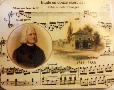 Dessous de verre en liège - Liszt