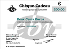 Chèque-Cadeau de 200 Euros, Conditionné sous Enveloppe Cadeau + Message Personnalisé