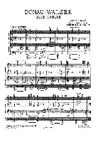 Strauss, Johann Jr. : Johann Strauss II : Le Danube Bleu (Valse) For Piano.