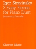 Stravinsky, Igor : 3 Pices faciles pour Piano Quatre Mains