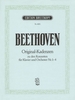 Beethoven, Ludwig Van : Acht Original-Kadenzen zu den Klavierkonzerten Nr. 1, 2, 3 und 4