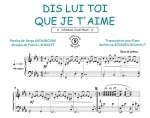 Gainsbourg, Serge / Langolff, Franck : Dis lui toi que je t