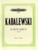 Kabalevsky, Dimitri : 24 Preludes Op.38