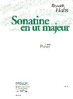 Hahn, Reynaldo : Sonatine en ut Majeur pour Piano