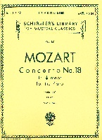 Mozart, Wolfgang Amadeus : Concerto No. 18 in Bb, K.456