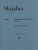 Skrjabin, Alexander : Sonate pour Piano n 1 en Fa mineur Opus 6