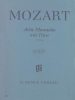 Mozart, Wolfgang Amadeus : Acht Menuette mit Trios KV 315g