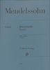 Mendelssohn, Flix : Oeuvres pour Piano, Volume I