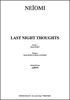 Buret, Simon / Coursier, Olivier : Last Night Thoughts