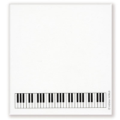 Bloc-Notes Autocollant - Petit Format - Piano