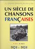 Un Sicle de Chansons Franaises : 1929-1939