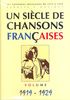 Un Sicle de Chansons Franaises : 1919-1929