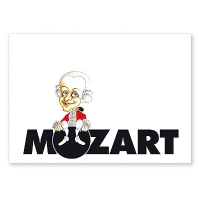 Carte Postale Humoristique - Mozart