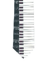 Cravate - Touche de Piano et Partition