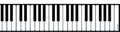 Chemin de Claviers Luxe Velours - Touches de Piano 