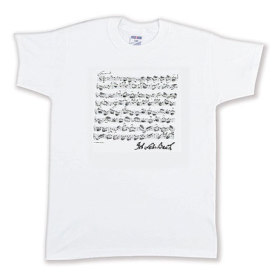 T-Shirt - Bach `Concerto` - Taille S (Blanc)