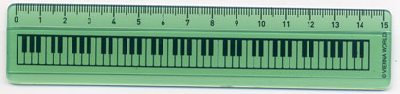 Règle - Petit Modèle - Touche de Piano (Verte)