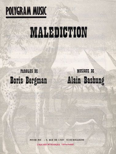 Bergman, Boris / Bashung, Alain : Malediction