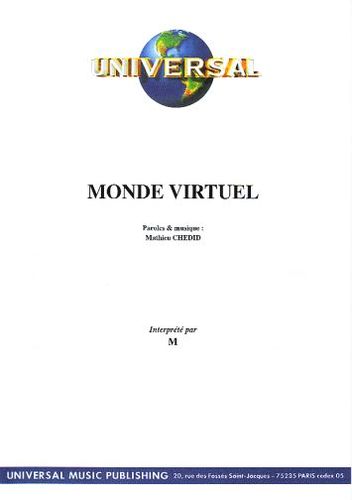 Chedid, Mathieu (M) : Monde Virtuel