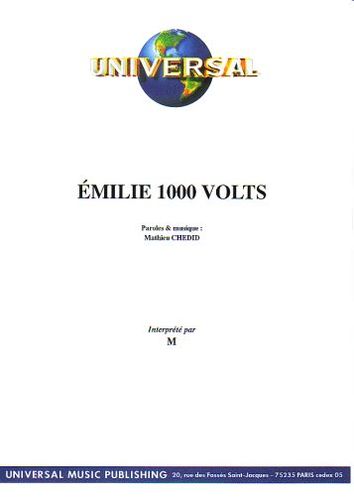 Chedid, Mathieu (M) : milie 1000 Volts