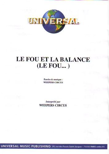 Weepers Circus : Le Fou Et La Balance (Le Fou)