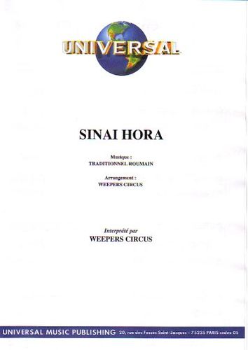 Weepers Circus : Sinai Hora (Trad. Roumain)