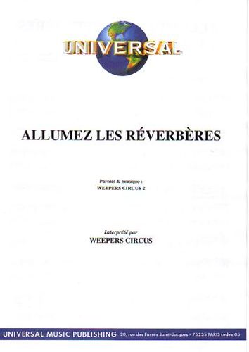Weepers Circus : Allumez Les Rverbres