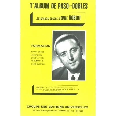 Noblot, milie : 1er Album De Paso Dobles  Les Grands Succs D