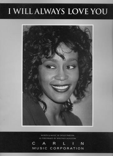 Sheet Music : Whitney Houston : I will always love you
