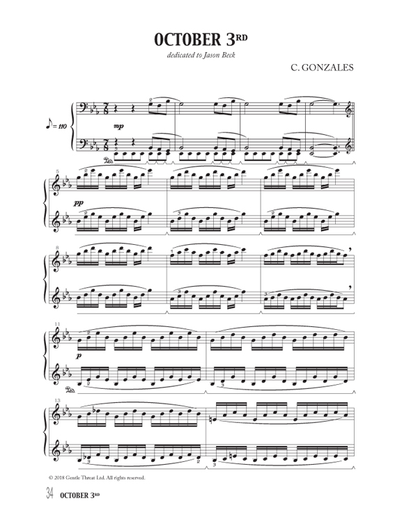 <br>Sheet music extract
