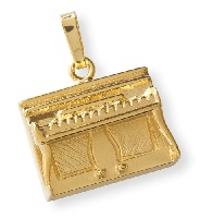 Pendentif Plaqu Or - Piano Droit