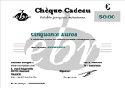 Chque-Cadeau de 50 Euros, Conditionn sous Enveloppe Cadeau + Message Personnalis