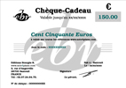 Chque-Cadeau de 150 Euros, Conditionn sous Enveloppe Cadeau + Message Personnalis