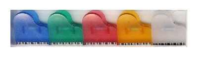 5 Mini Clips Piano - Assortiment de Couleurs