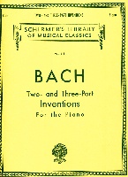 Bach, Jean-Sbastien : 15 Two- and Three-Part Inventions
