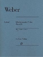 Weber, Carl Maria Von : Sonate pour Piano en Ut majeur Opus 24