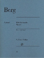 Berg, Alban : Sonate pour Piano Opus 1