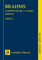 Brahms, Johannes : Symphonie n 4 en mi mineur op. 98