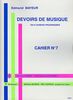 Mayeur, Edmond : Devoirs De Musique - Cahier 7