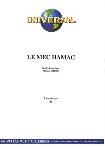 Chedid, Mathieu (M) : Le Mec Hamac