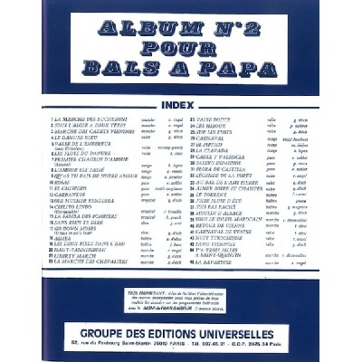 Album Pour Bals  Papa N2